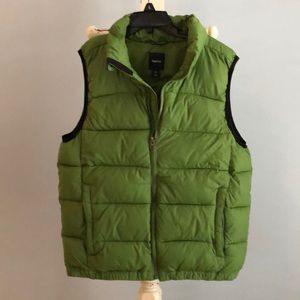 Gap Kids Boys Green Zipper Vest Sz 10